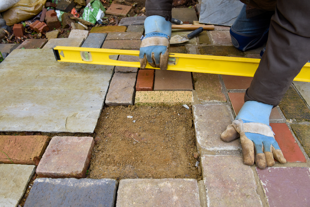patio paver installation